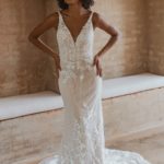 Verona Floral white wedding dress | Just Formals in Darwin NT
